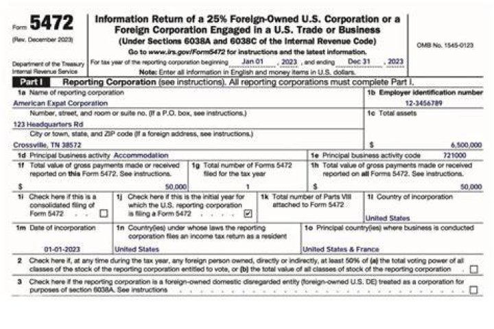 Do you have to file Form 5472 with Form 1120?