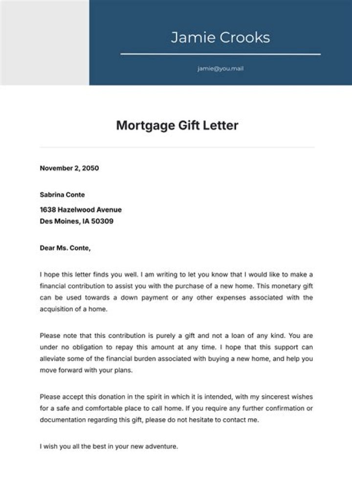 Does gift money affect mortgage?
