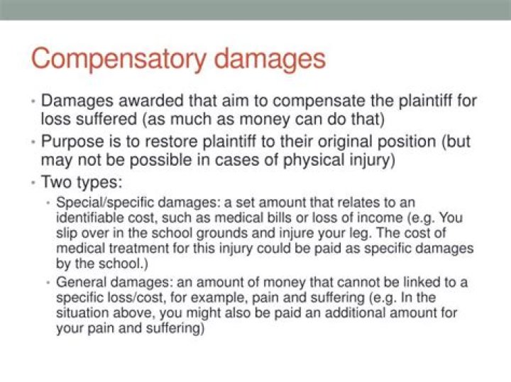 How are compensatory damages calculated?