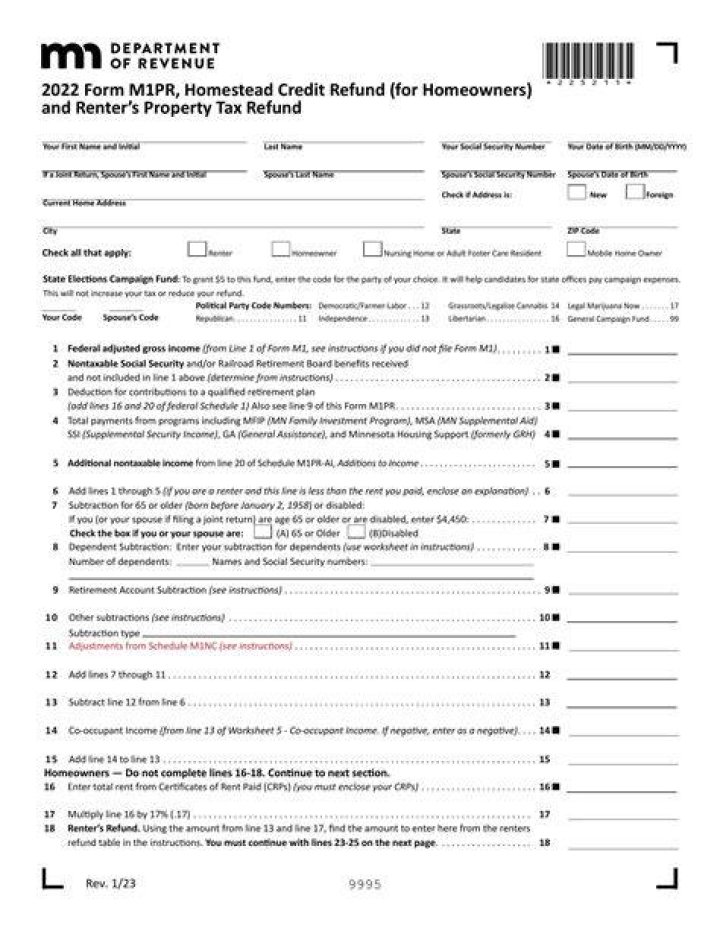 How do I amend an M1PR form?