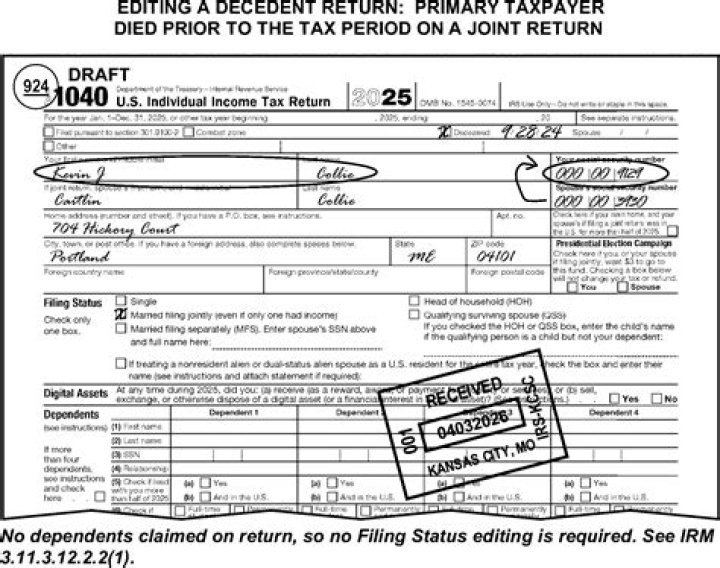 How do I file a deceased assessee return?