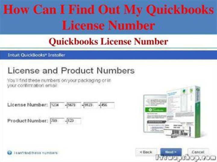 How do I find my QuickBooks product number?