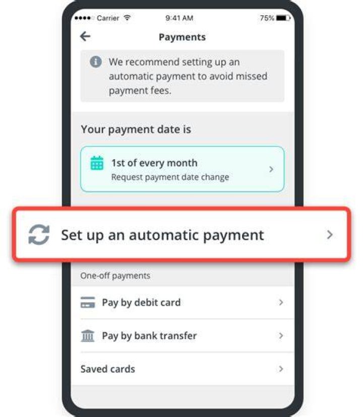 How do I make an automatic payment to someone?