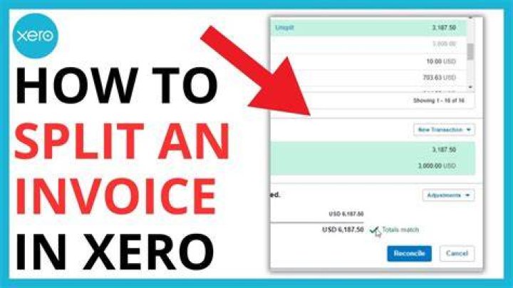 How do you split invoices?