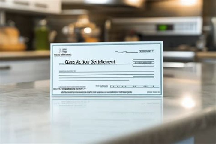 How much is a class action settlement check?