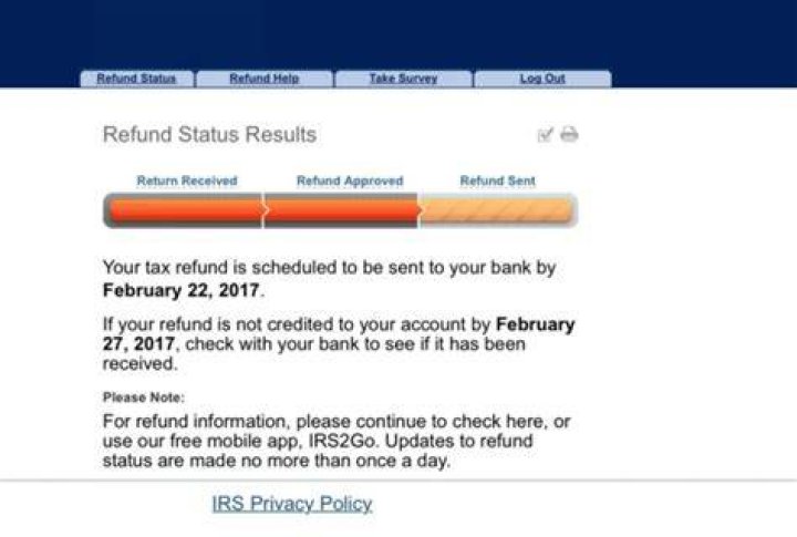 How often is my refund status updated?