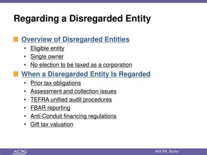 Is partnership a disregarded entity?