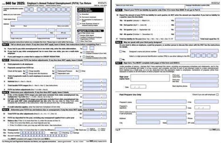 Is there a 940 Form 2018?