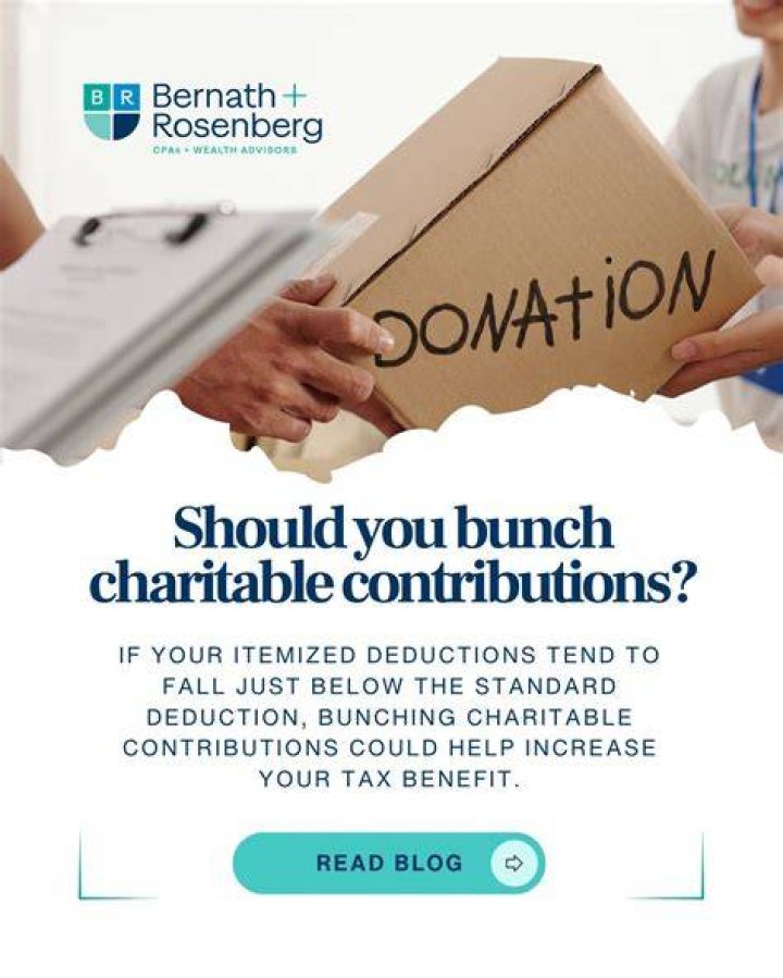 Should I bunch my charitable contributions?