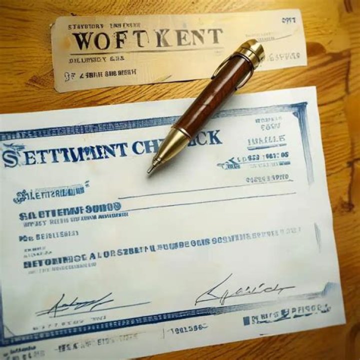 What do you do with a settlement check?