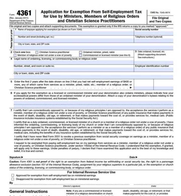 What is a form 4361?