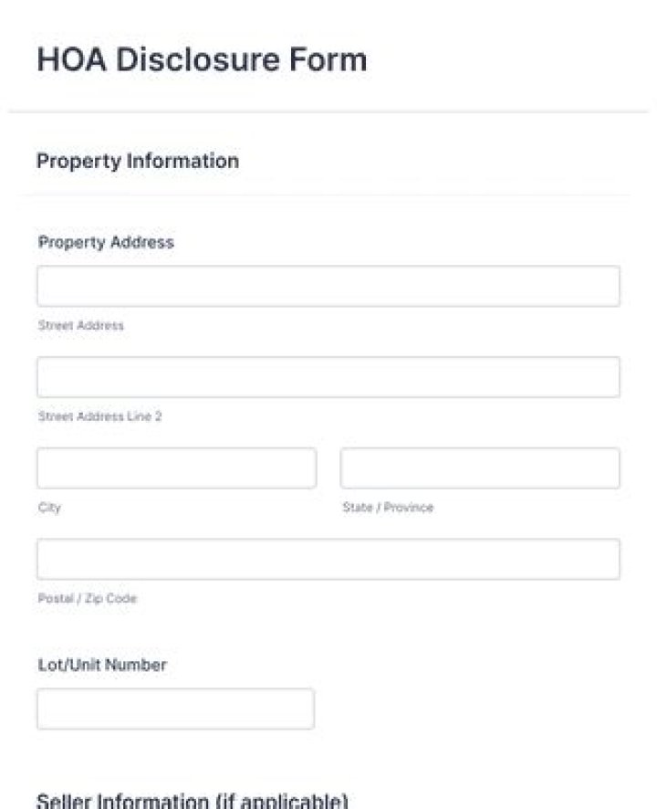 What is a HOA disclosure?