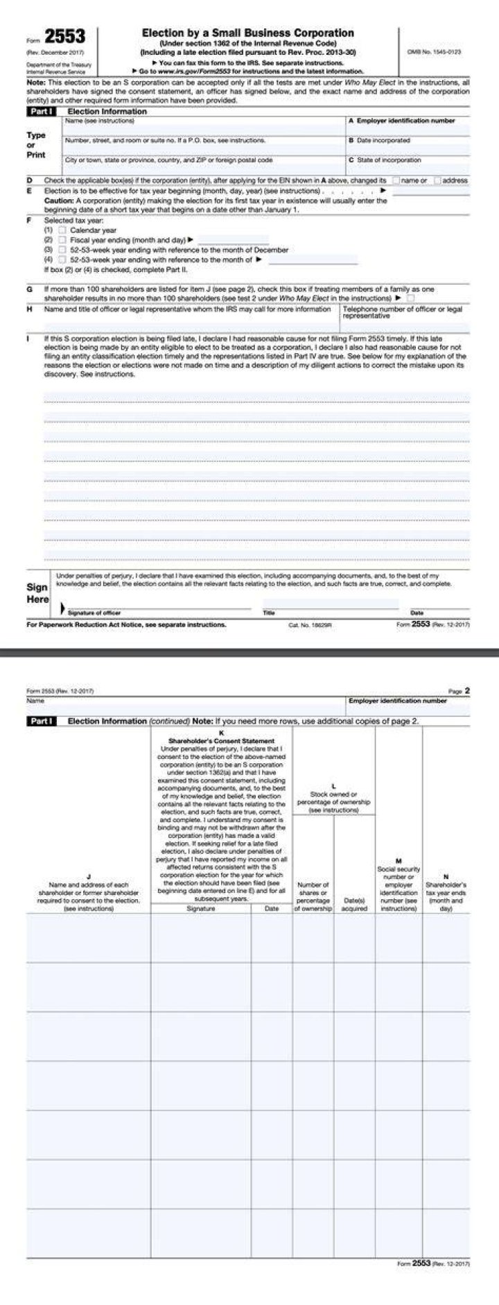 When do I need to file Form 2553?