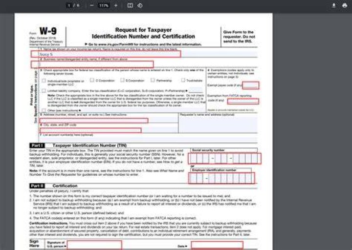 Why would a customer request a W9?